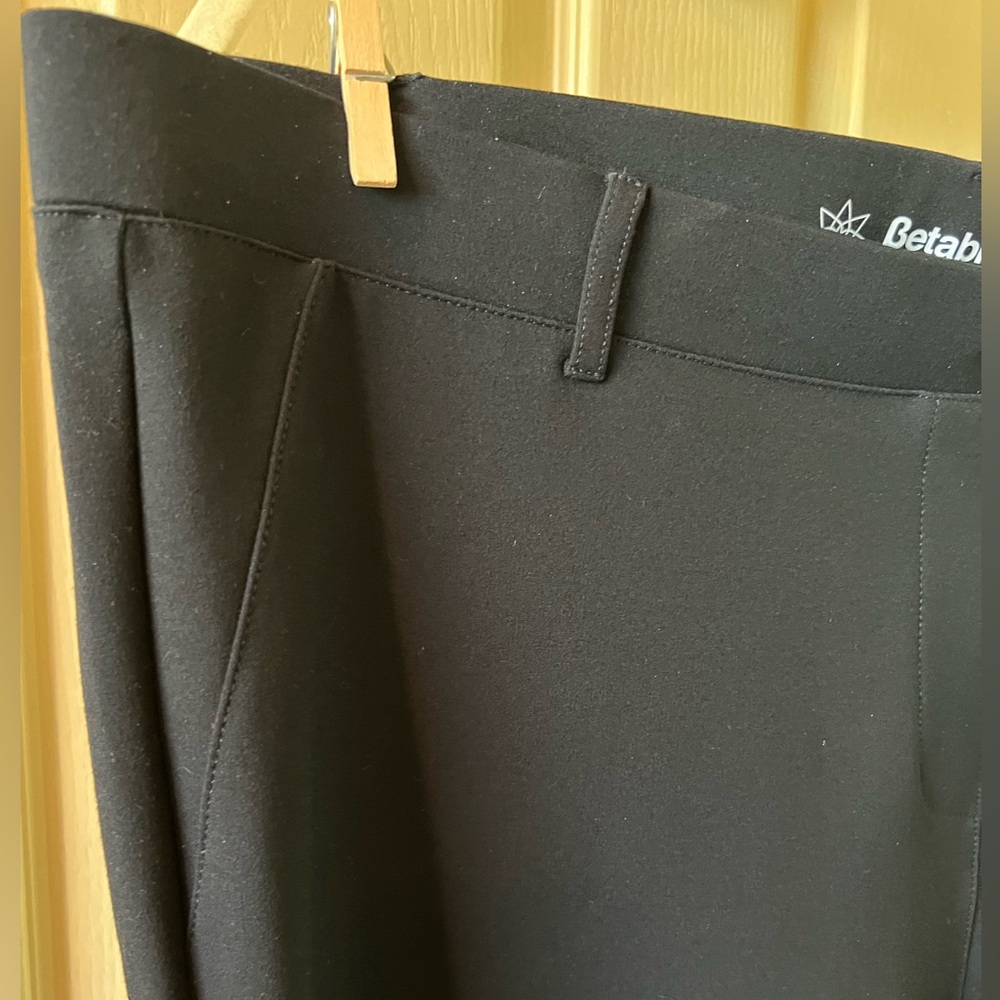 Betabrand Boot-Cut Classic Dress Pant Yoga Pants Black Size 2x(16-18) - Picture 6 of 13